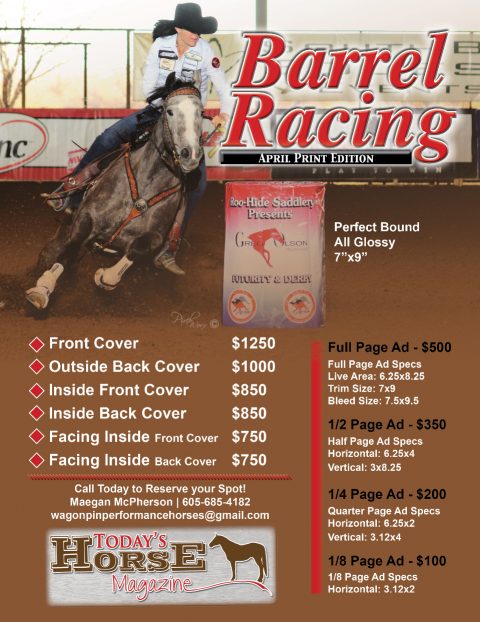 Advertise – Barrel Racing Edition | Today's Horse Magazine